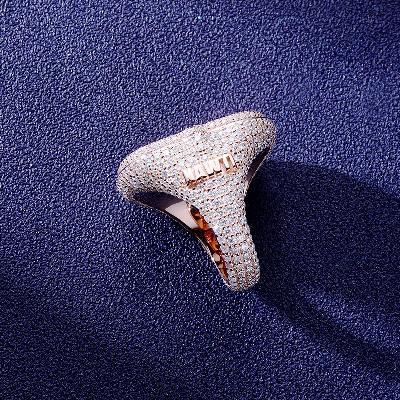 Custom S925 & VVS1 Baguette Moissanite Letter Ring Deposit