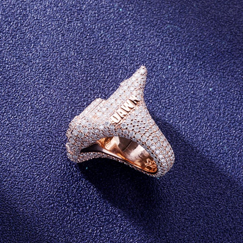 Custom S925 & VVS1 Baguette Moissanite Letter Ring Deposit