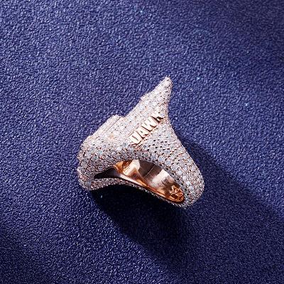 Custom S925 & VVS1 Baguette Moissanite Letter Ring Deposit