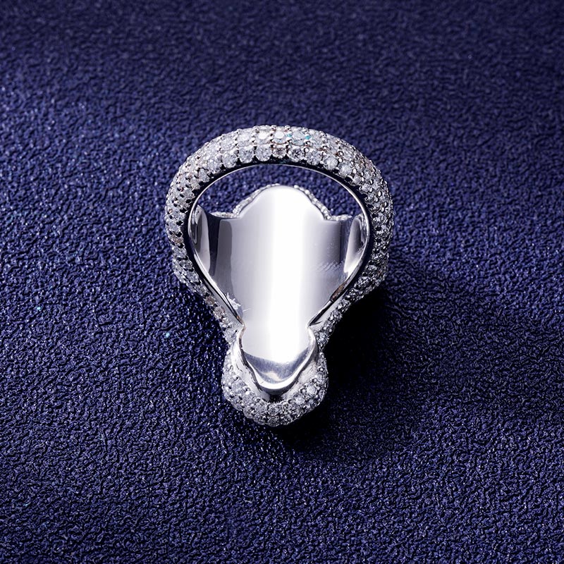 Custom S925 & VVS1 Baguette Moissanite Cross Ring Deposit