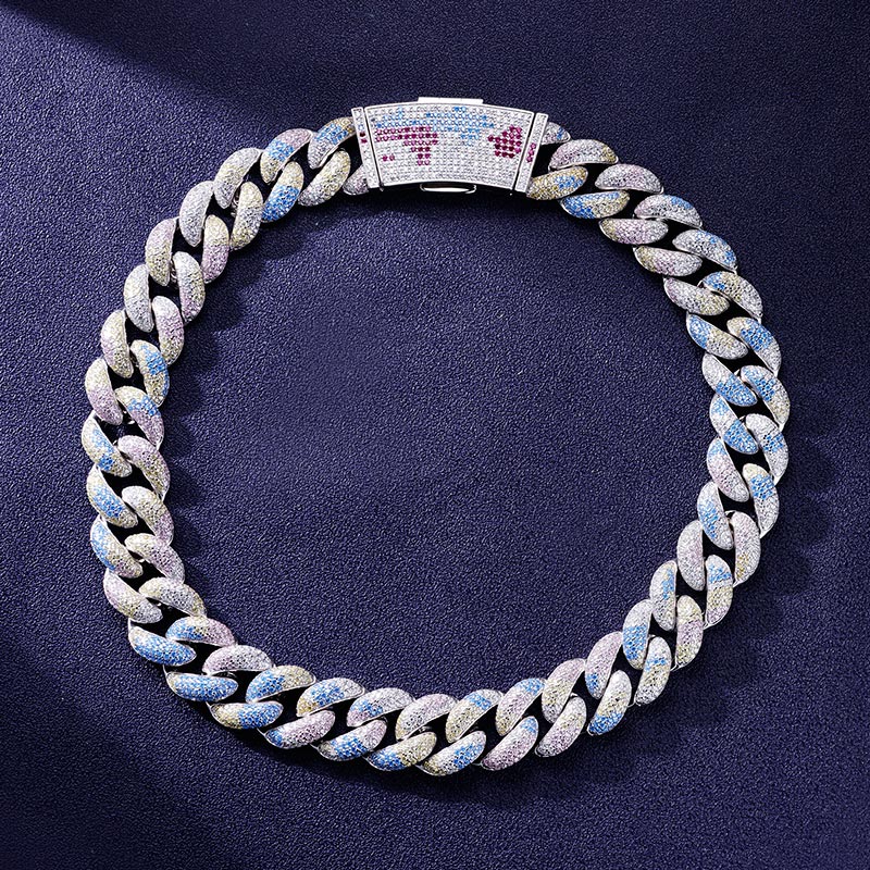 Custom S925 Iced Unique & Colorful Cuban Chain Deposit