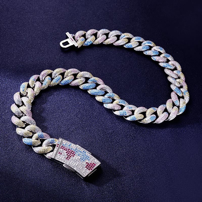 Custom S925 Iced Unique & Colorful Cuban Chain Deposit