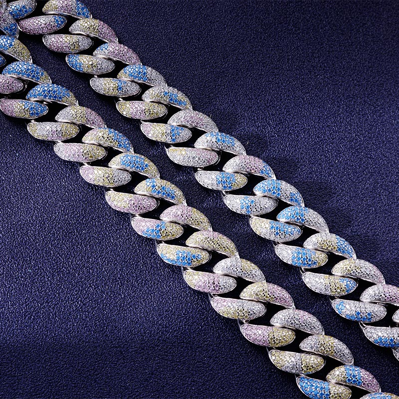 Custom S925 Iced Unique & Colorful Cuban Chain Deposit
