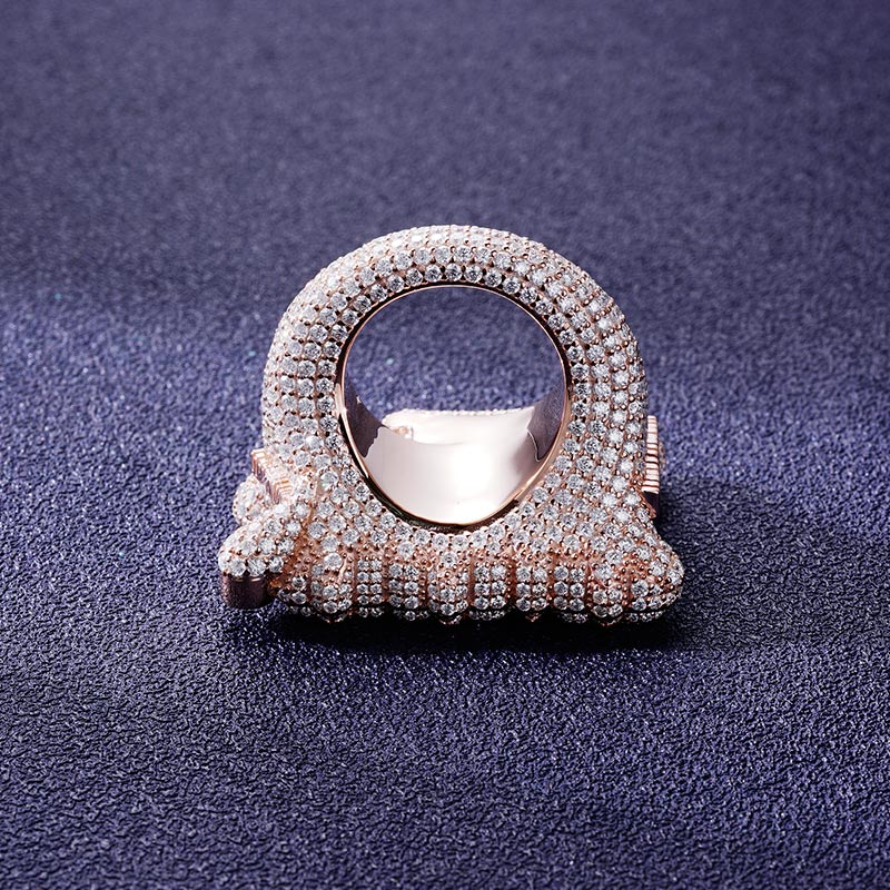 Custom S925 & VVS1 Baguette Moissanite Letter Ring Deposit