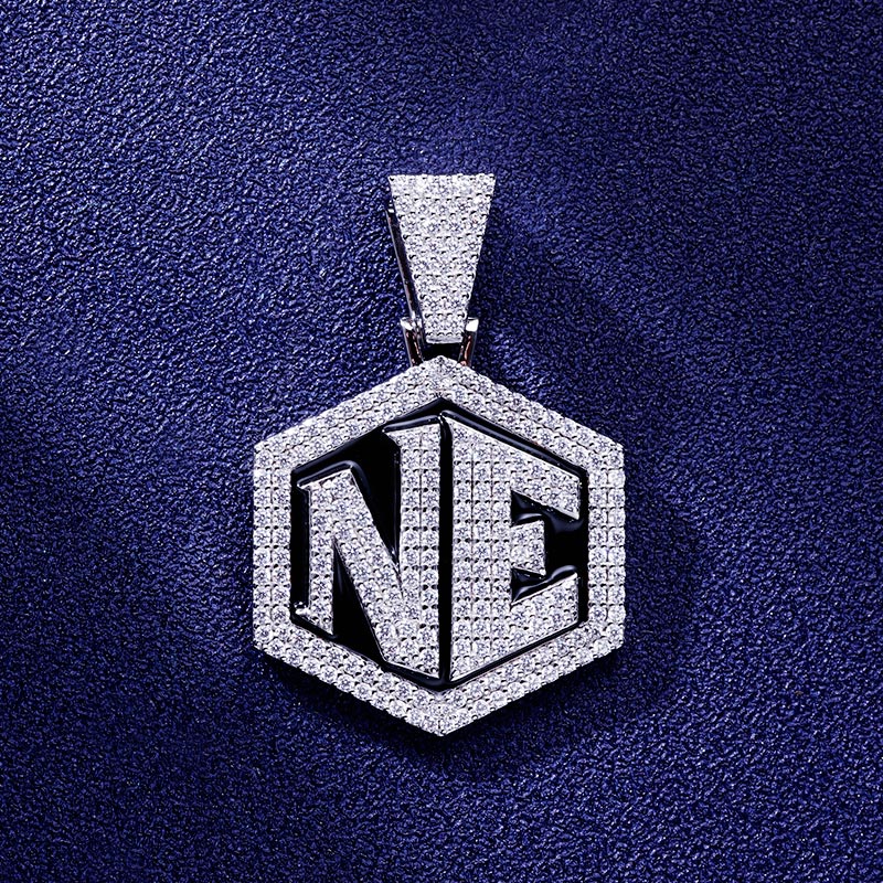 Custom S925 & VVS1 Moissanite Letter Pendant Deposit