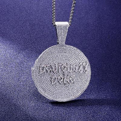 Custom S925 & VVS1 Moissanite Round Letter Pendant Deposit