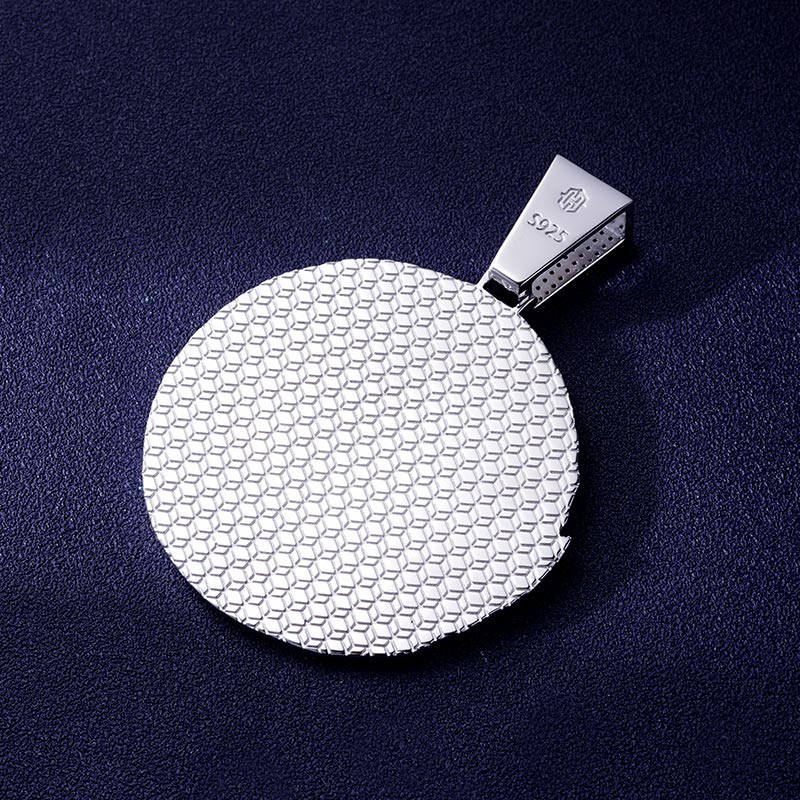 Custom S925 & VVS1 Moissanite Round Letter Pendant Deposit