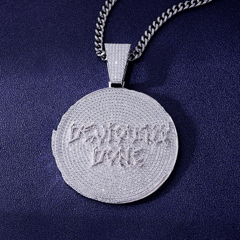 Custom S925 & VVS1 Moissanite Round Letter Pendant Deposit