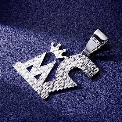 Custom S925 Iced Baguette Letter Pendant Deposit