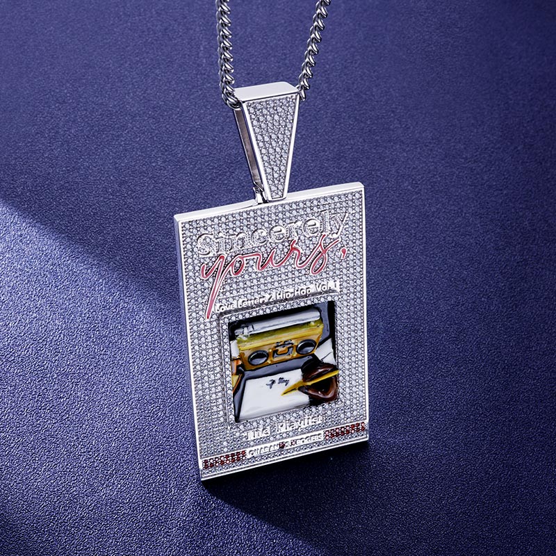 Custom S925 & VVS1 Moissanite & Enamel Unique Pendant Deposit