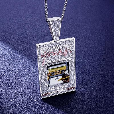 Custom S925 & VVS1 Moissanite & Enamel Unique Pendant Deposit