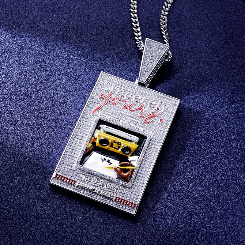 Custom S925 & VVS1 Moissanite & Enamel Unique Pendant Deposit