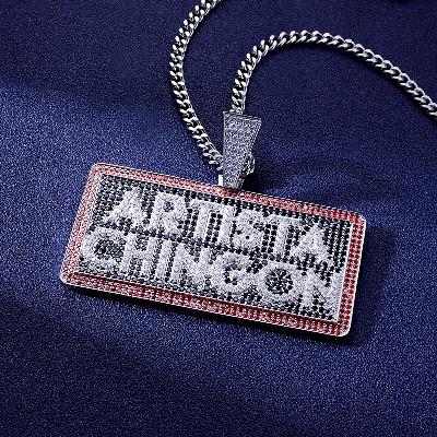 Custom S925 Iced Unique Letter Pendant Deposit