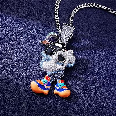 Custom S925 Iced Unique Cartoon Pendant Deposit Custom S925 Iced Unique Cartoon Pendant Deposit