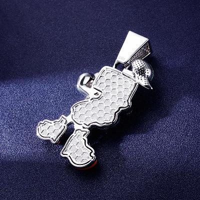 Custom S925 Iced Unique Cartoon Pendant Deposit Custom S925 Iced Unique Cartoon Pendant Deposit