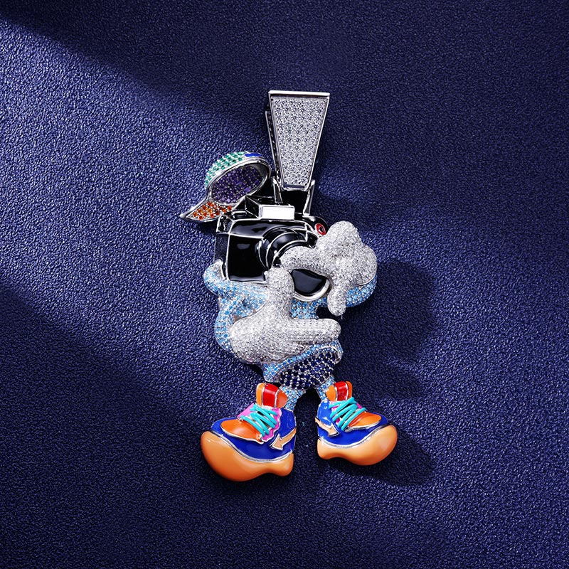 Custom S925 Iced Unique Cartoon Pendant Deposit