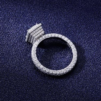 Custom S925 & VVS1 Moissanite Princess Cut Engagement Ring Deposit