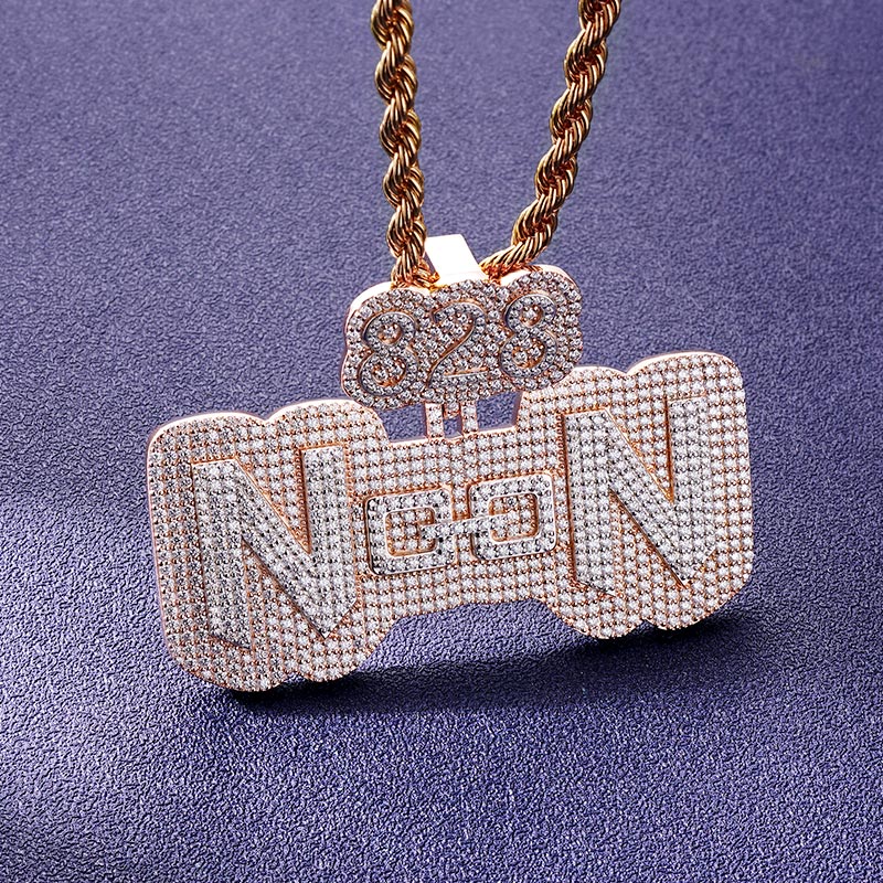 Custom S925 & VVS1 Moissanite Letter Pendant Deposit