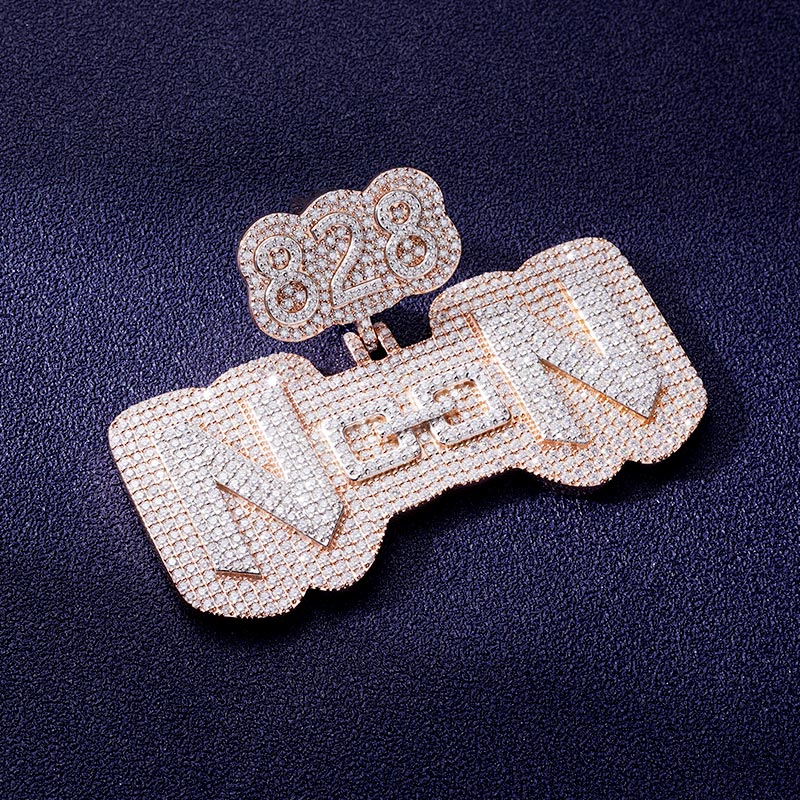 Custom S925 & VVS1 Moissanite Letter Pendant Deposit