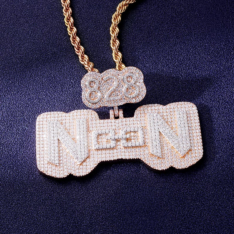 Custom S925 & VVS1 Moissanite Letter Pendant Deposit