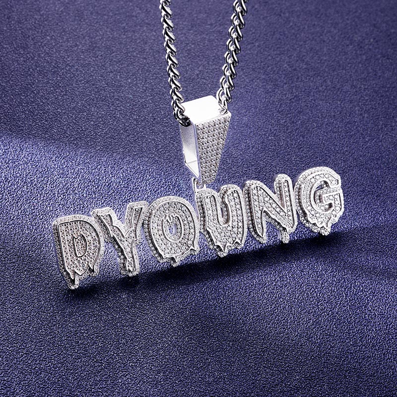 Custom S925 & VVS1 Moissanite Letter Pendant Deposit