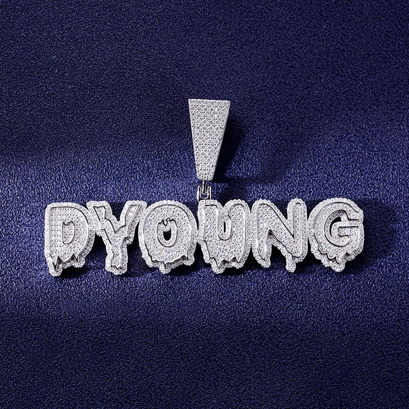 Custom S925 & VVS1 Moissanite Letter Pendant Deposit