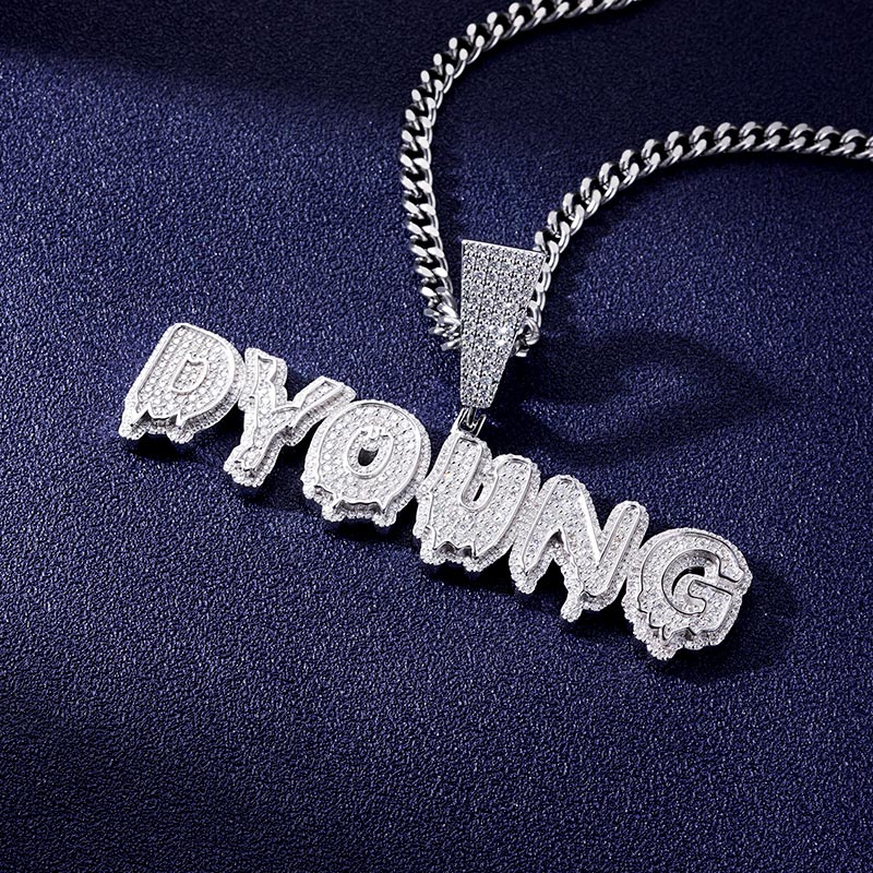 Custom S925 & VVS1 Moissanite Letter Pendant Deposit