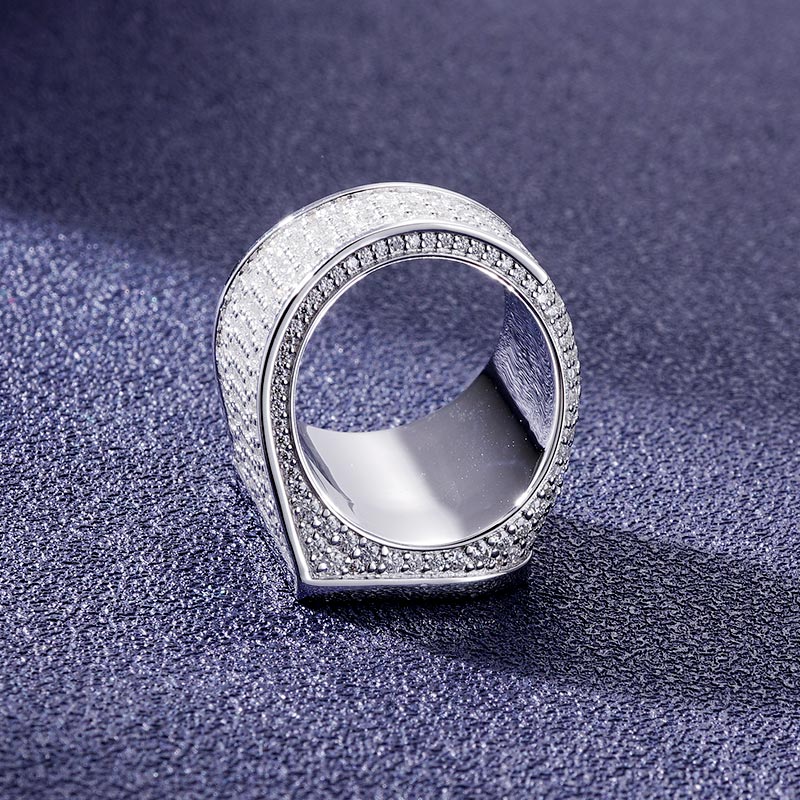 Custom S925 & VVS1 Baguette Moissanite Letter Ring Deposit