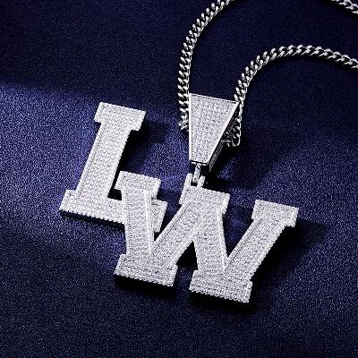 Custom S925 & VVS1 Moissanite Letter Pendant Deposit