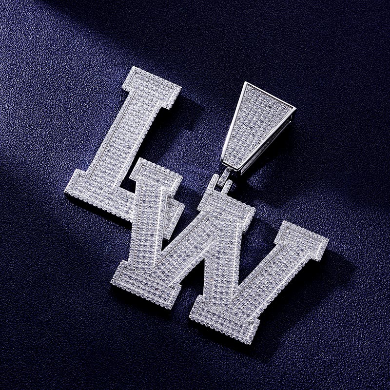 Custom S925 & VVS1 Moissanite Letter Pendant Deposit