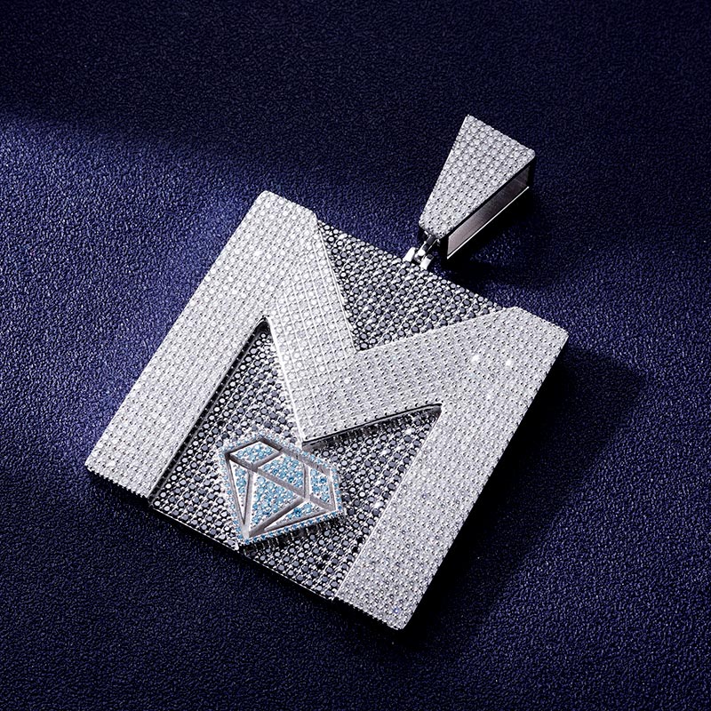 Custom S925 & VVS1 Moissanite Letter Pendant Deposit