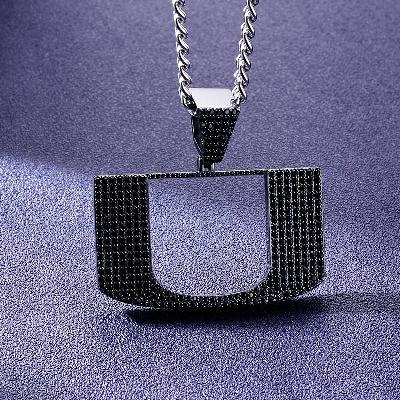 Custom S925 Iced Unique Letter Pendant Deposit