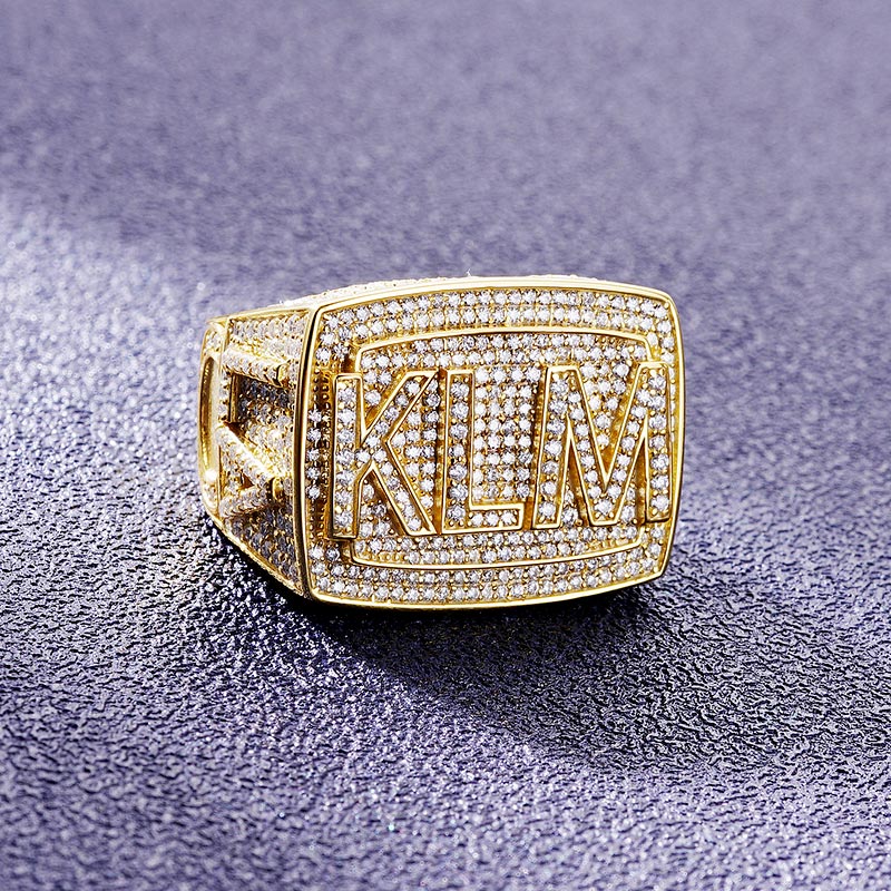 Custom S925 & VVS1 Moissanite Letter Ring Deposit