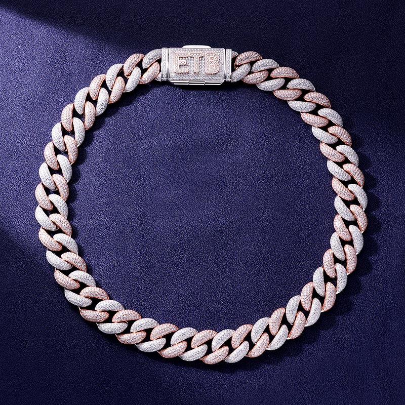 Custom S925 & VVS1 Moissanite Two-tone 20mm Cuban Chain Deposit