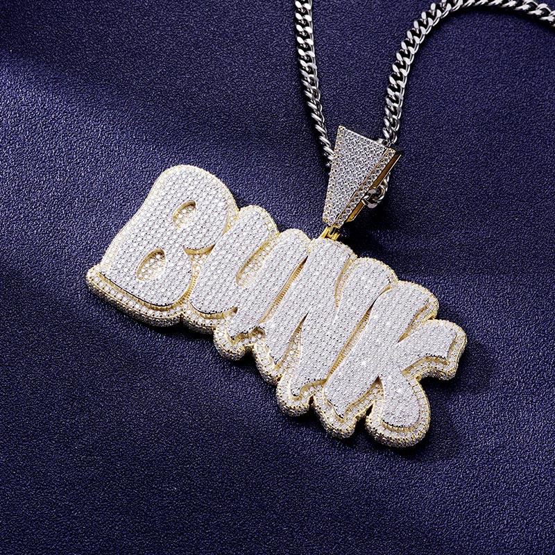 Custom S925 & VVS1 Moissanite Letter Pendant Deposit