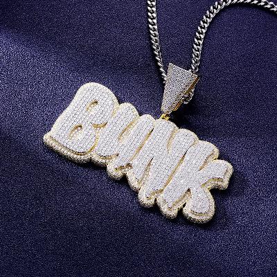 Custom S925 & VVS1 Moissanite Letter Pendant Deposit