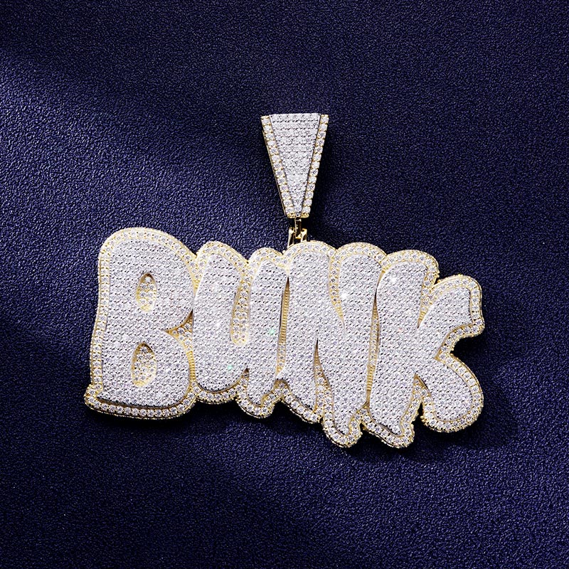 Custom S925 & VVS1 Moissanite Letter Pendant Deposit