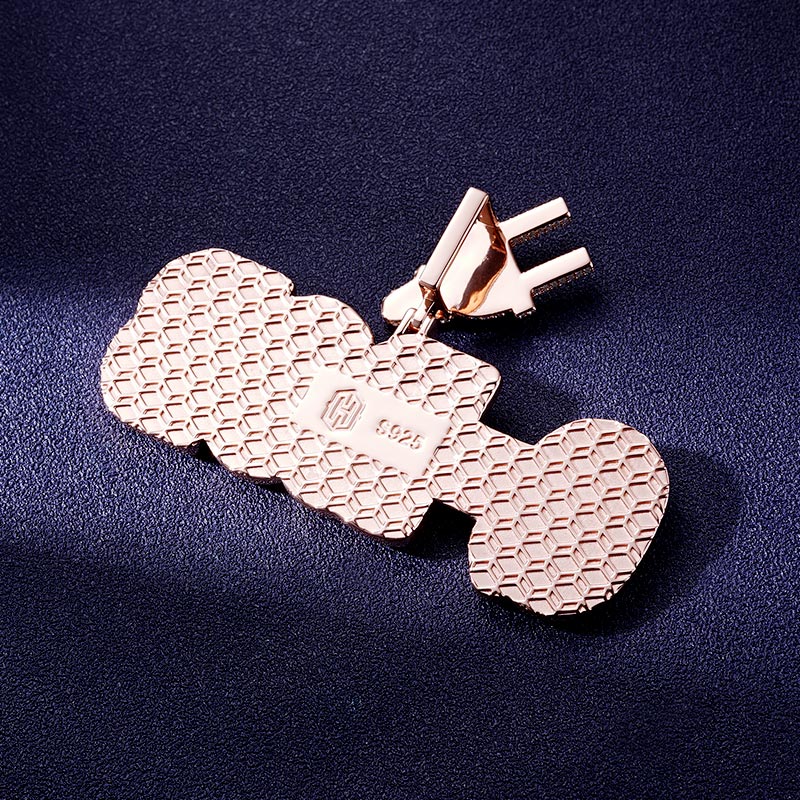 Custom S925 & VVS1 Baguette Moissanite Letter Pendant Deposit