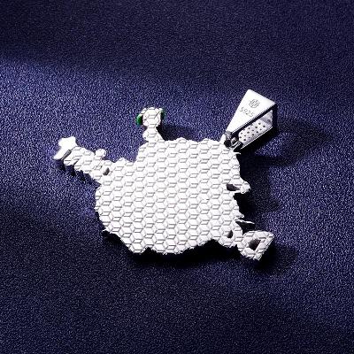 Custom S925 Iced Unique Colorful Pendant Deposit