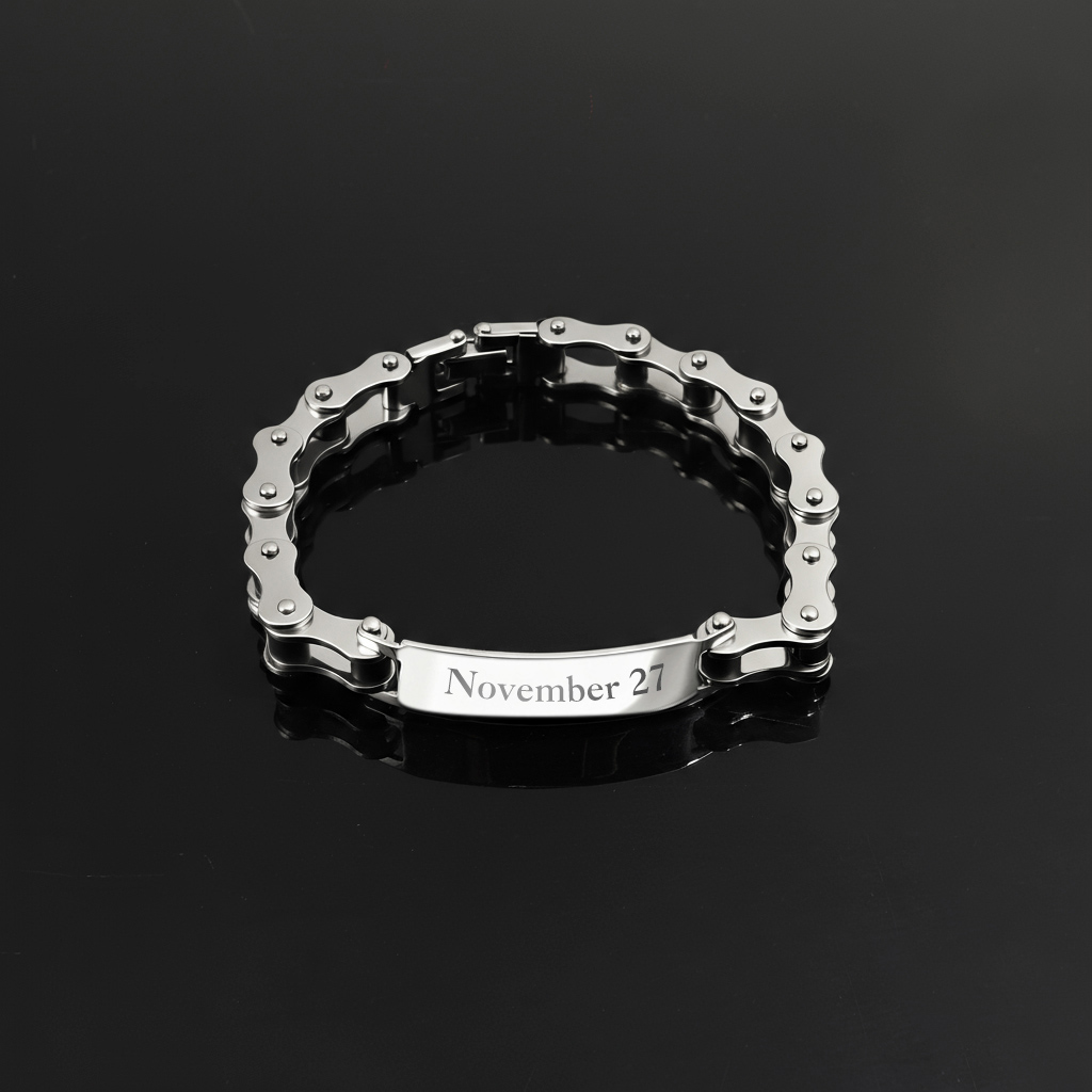 Customized Motorcycle Chain Bracelet