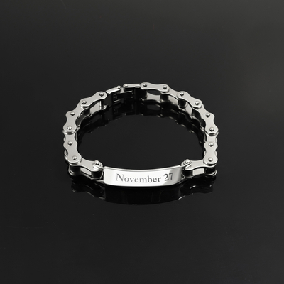 Customized Motorcycle Chain Bracelet