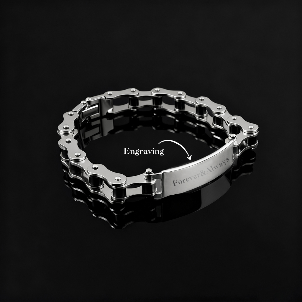 Customized Motorcycle Chain Bracelet
