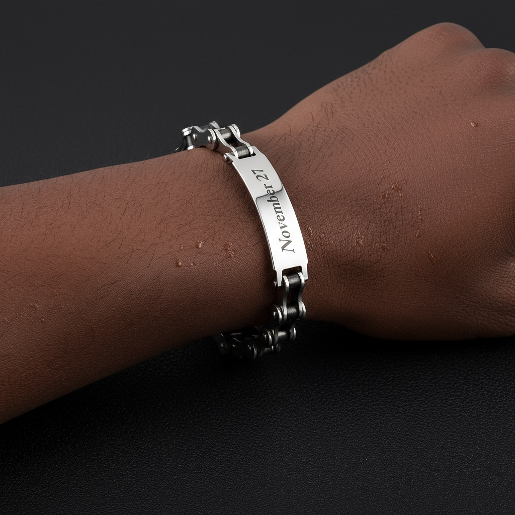 Customized Motorcycle Chain Bracelet