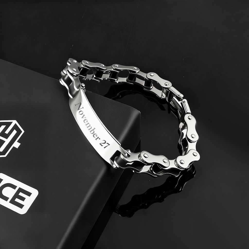 Customized Motorcycle Chain Bracelet