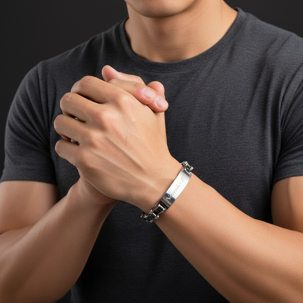 Customized Motorcycle Chain Bracelet