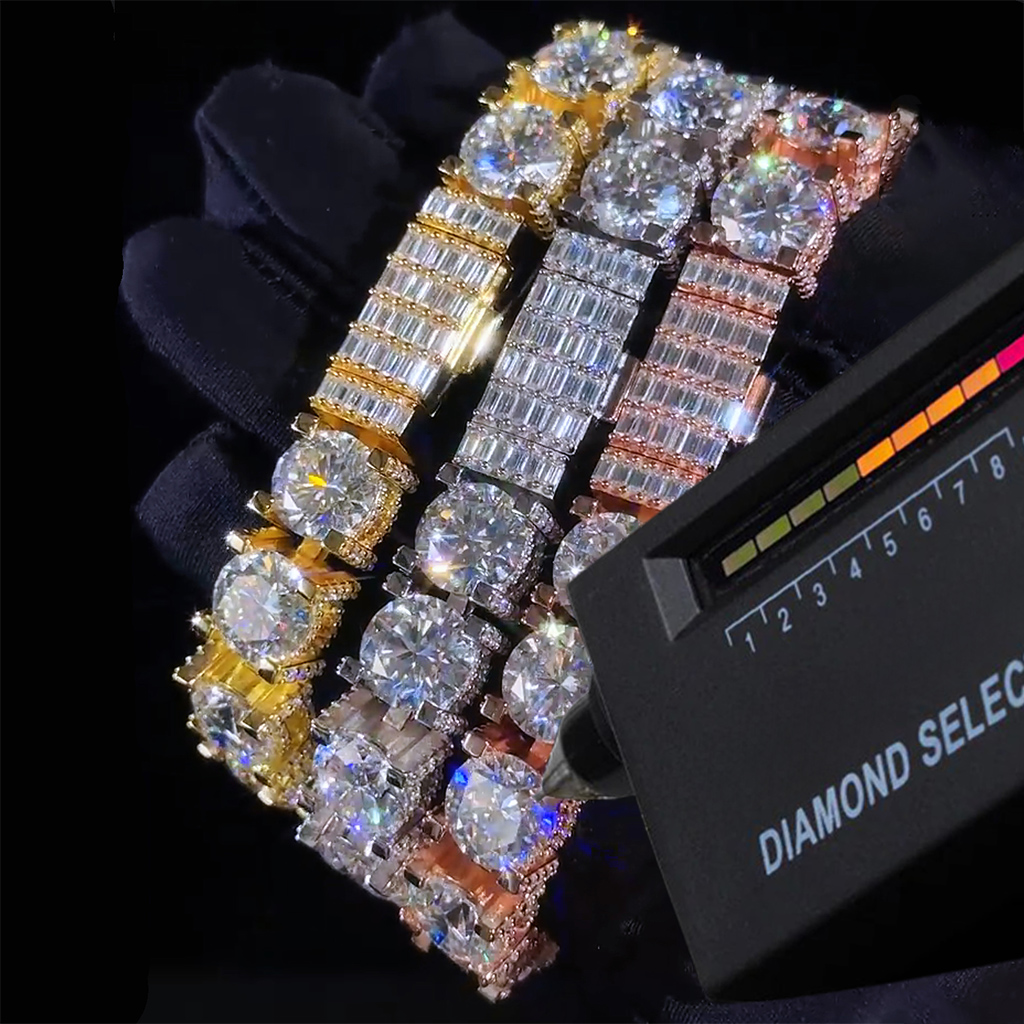 10mm S925 & Moissanite Tennis Bracelet