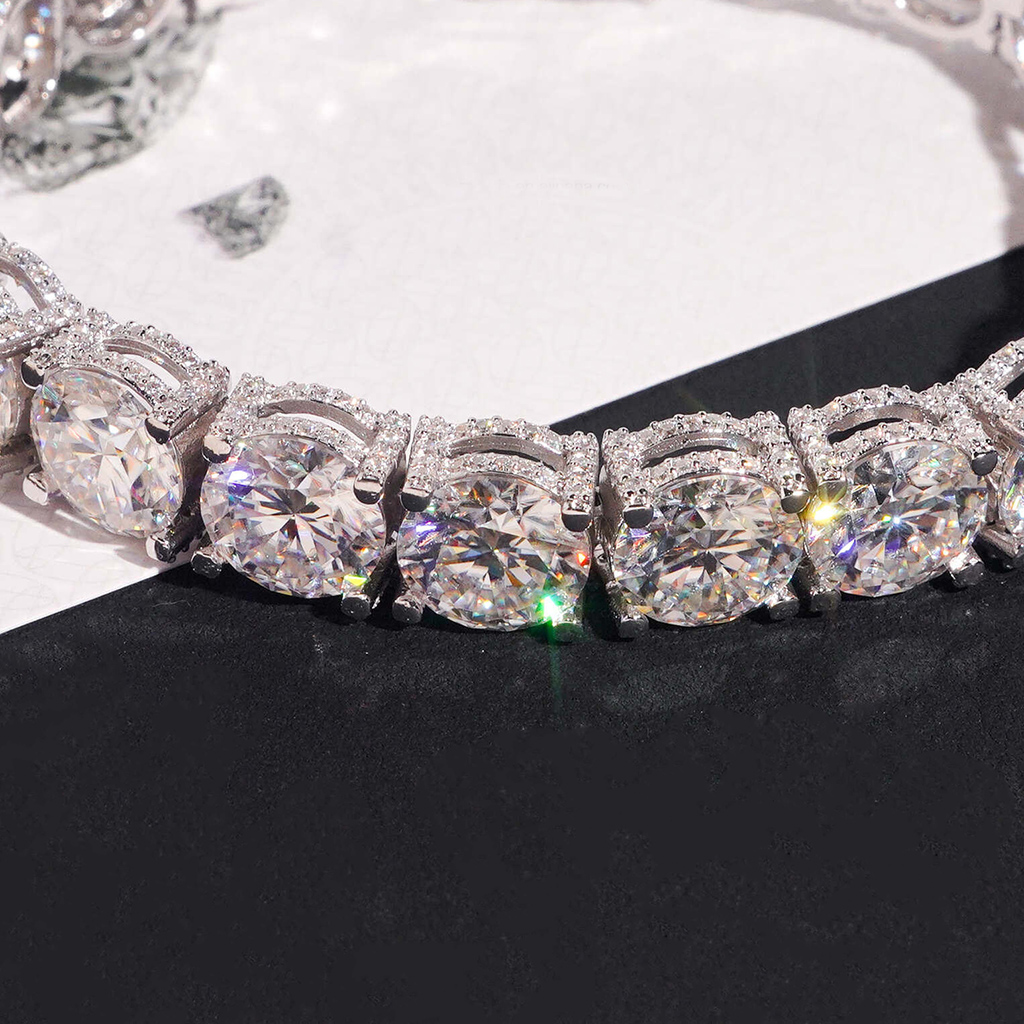 10mm S925 & Moissanite Tennis Bracelet