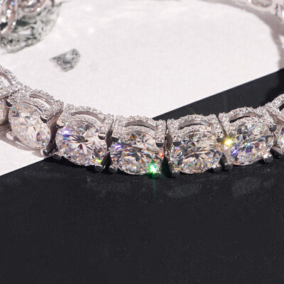 10mm S925 & Moissanite Tennis Bracelet