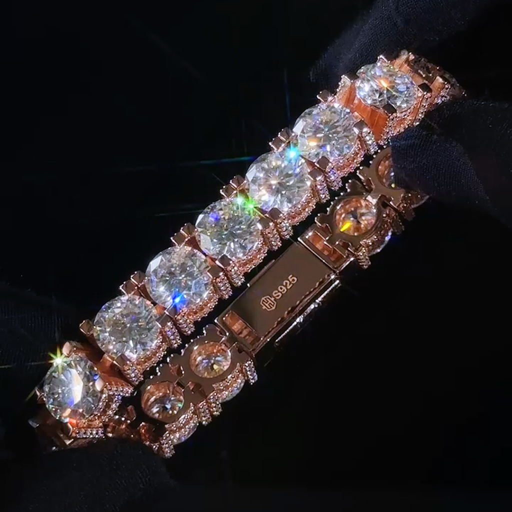 10mm S925 & Moissanite Tennis Bracelet