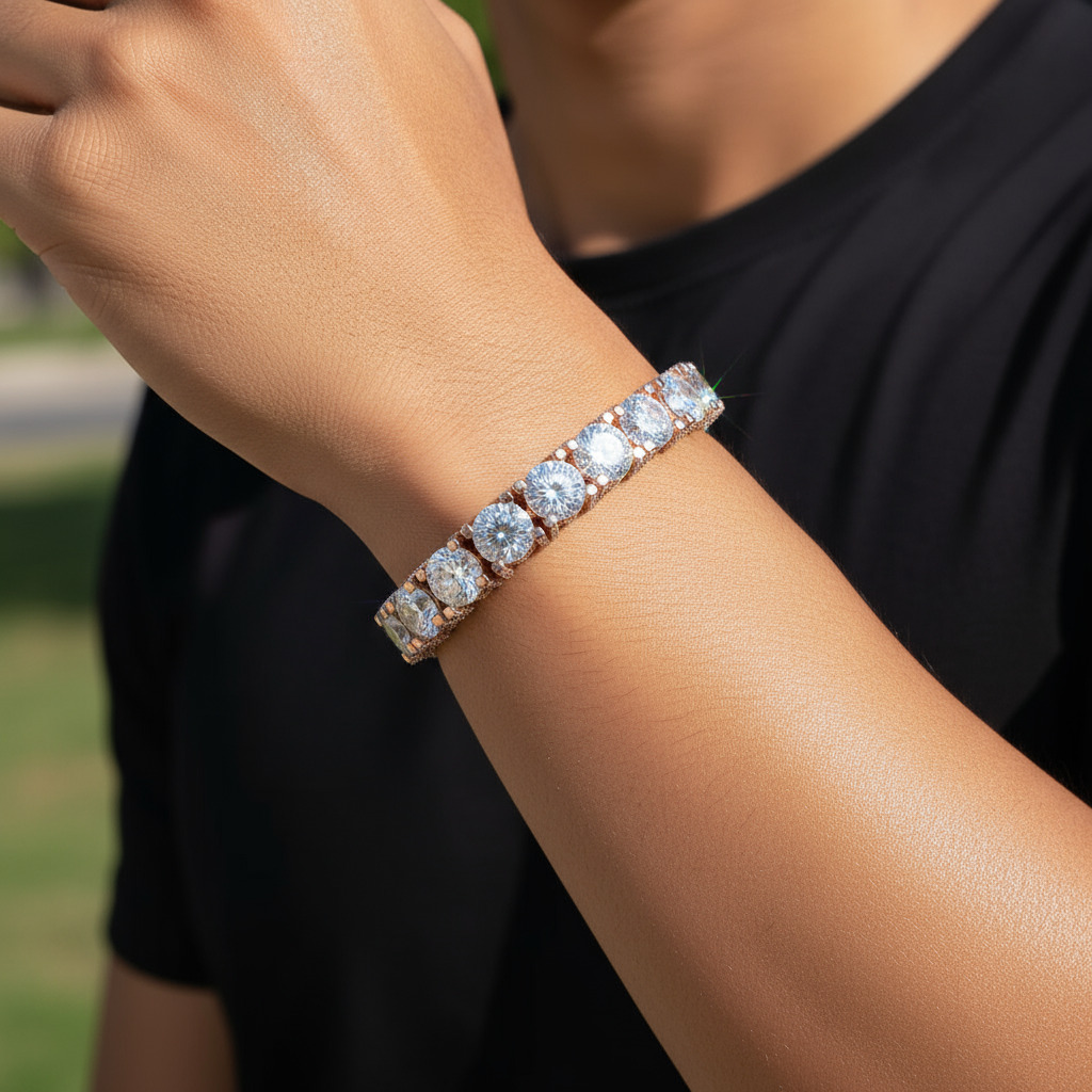 10mm S925 & Moissanite Tennis Bracelet